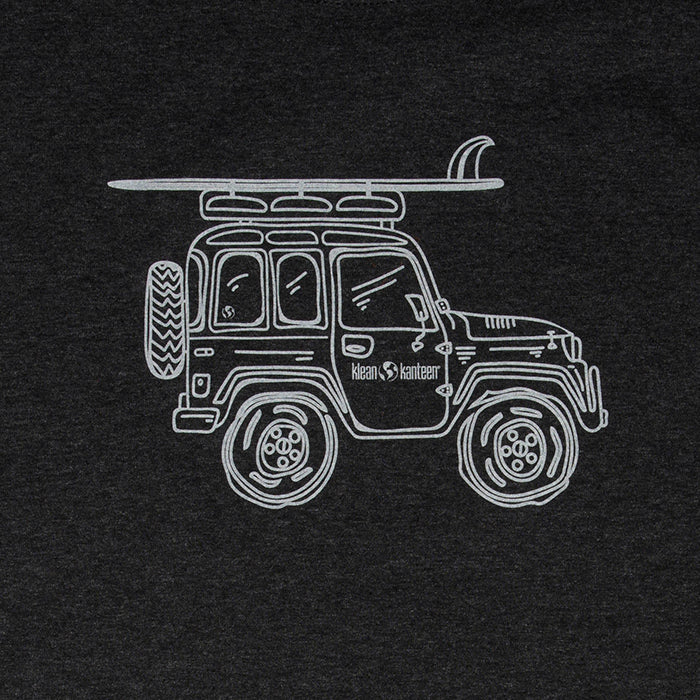 adventure-vehicle-t-shirt-g9 klean_shirt_jeep_front_closeup_lifestyle.jpg